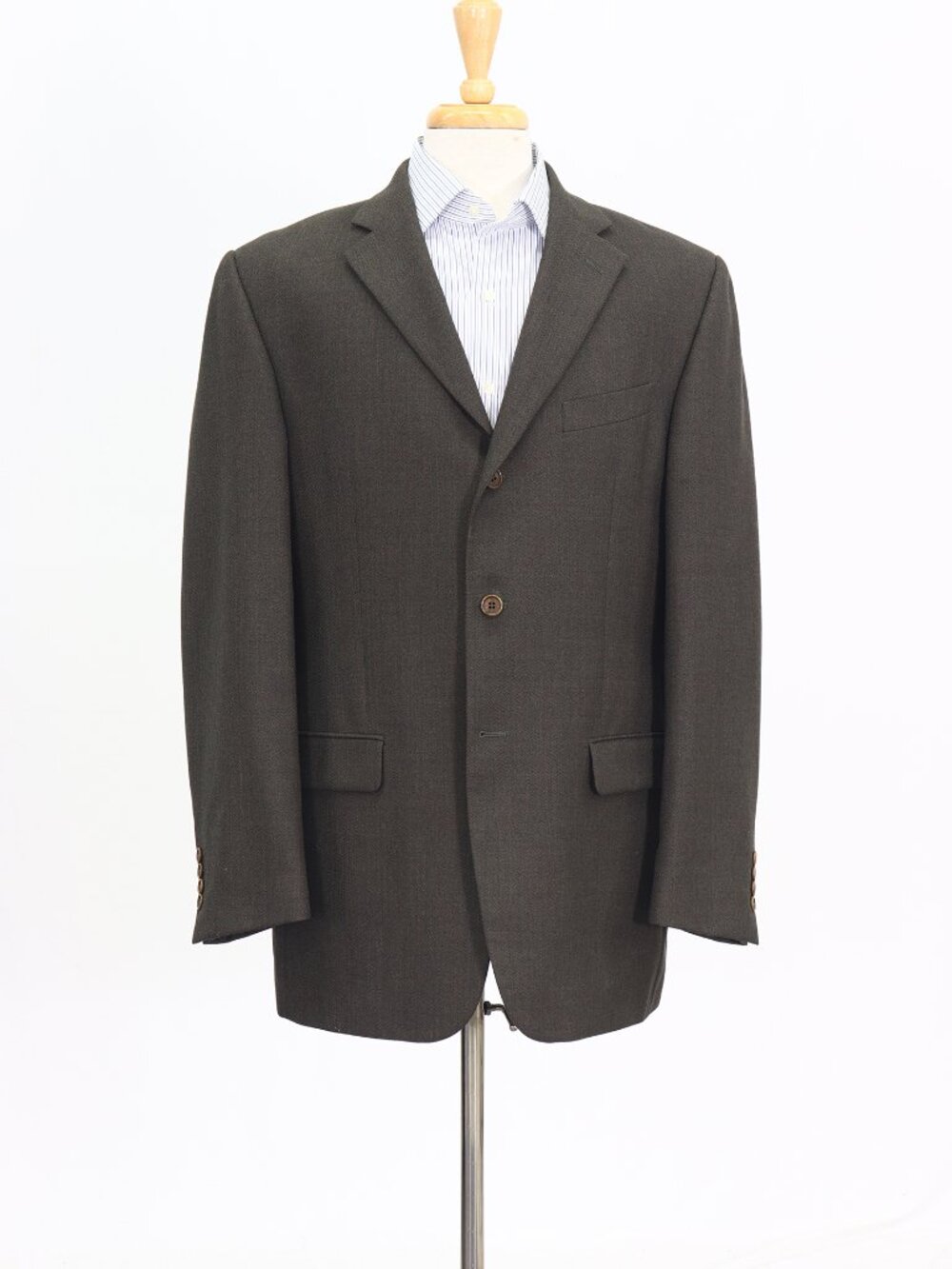 Missoni 42L Green Blazer Sport Coat Jacket 3-Button Herringbone W979